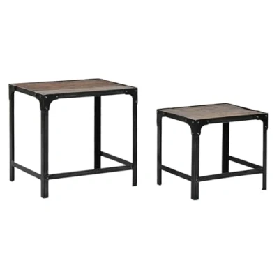 Afbeelding van Set van 2 tafels Home ESPRIT Natuurlijk 48 x 36 45 cm