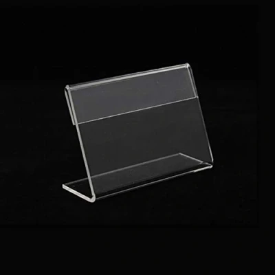 Afbeelding van 100 STKS Mini Acryl Teken Display Houder 4Cm x 2Cm Prijs Naam Card Tag Label Stand Case Ticket Tagging