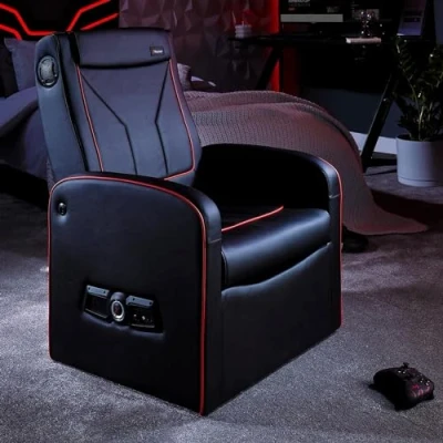 Afbeelding van X Rocker Shift Luxe JR 2.1 Stereo Opberg Stoel voor Gaming met Subwoofer Zwart