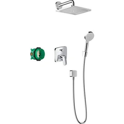 Afbeelding van hansgrohe crometta 240 1jet inbouw mengkraan chroom 27957000