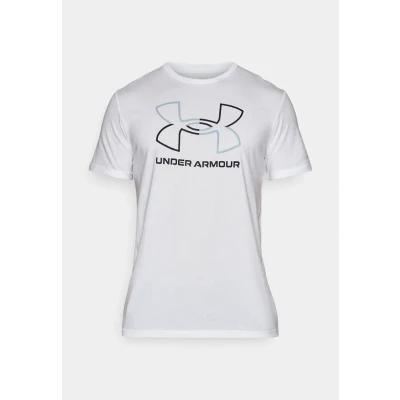 Afbeelding van Under Armour Foundation Update Tshirt print, Heren, Maat: Small, White/black
