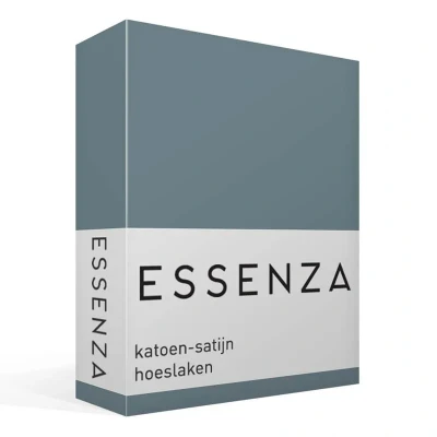 Afbeelding van Essenza Satin Hoeslaken 180 x 200 Stone blue