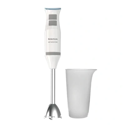 Afbeelding van Taurus Staafmixer 1200 Pure W Vermogensregelaar en turbo Ergonomisch design Roestvrijstalen staaf messen Spatbeschermingssysteem Accessoireset Vaatwasmachinebestendig