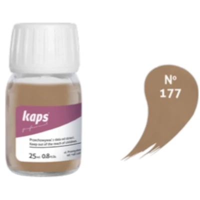 Afbeelding van Kaps super color leer &amp; kunstleer verf inc.cleaner (177) Eiken Bruin 25ml