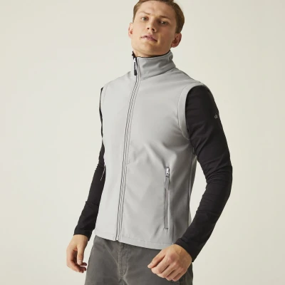 Afbeelding van Regatta Ascender 2 Layer Softshell Bodywarmer RG925 Mineral Grey/Black