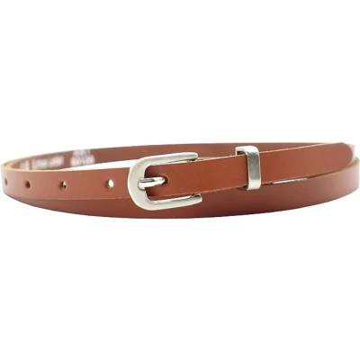 Afbeelding van Fana Belts Smalle Dames Riem Cognac Echt Leer Extra Taillemaat 95