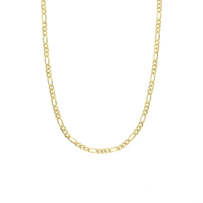 Afbeelding van Lucardi Kinder Zilveren goldplated Ketting figaro 925 Zilver Goudkleurig 42 cm