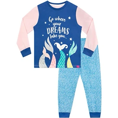 Afbeelding van Harry Bear Meisjes Pyjama Meermin Blauw 134