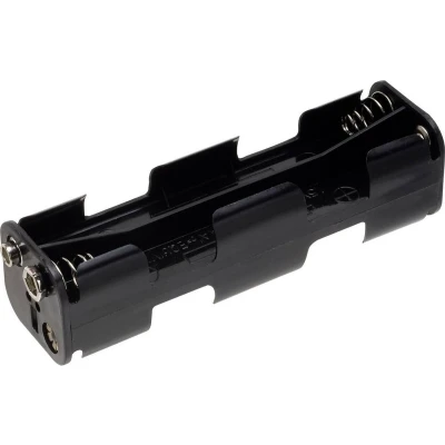 Afbeelding van TRU COMPONENTS BH 382B Batterijhouder 8 AA (penlite) Drukknopaansluiting