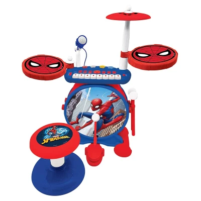 Afbeelding van Spiderman Elektronische Drumkit met stoel 3380743084787