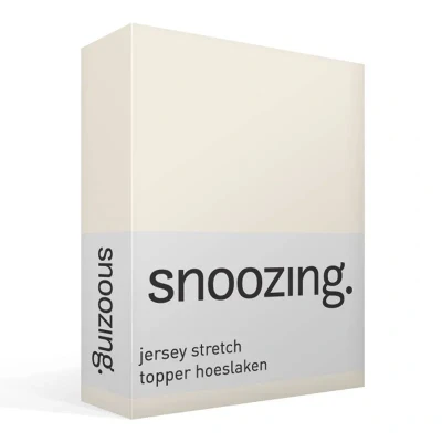 Afbeelding van Snoozing Jersey Stretch Topper Hoeslaken Eenpersoons 70/80x200/220 cm Ivoor