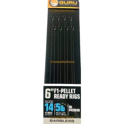 Afbeelding van Guru 6&quot; F1 Pellet Ready Rig (8 rigs) Maat : 0.15mm haak 14