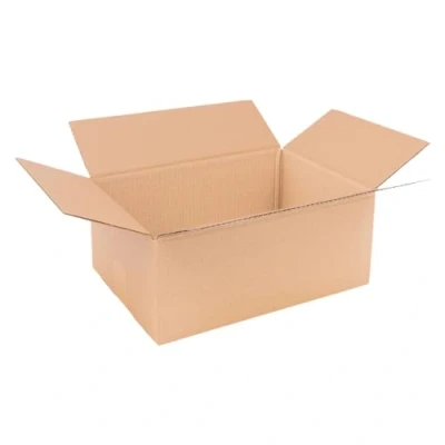 Afbeelding van verpacking 100 vouwdozen verzenddozen DHL dozen 350 x 240 150 mm, 1 golvend, KK 70