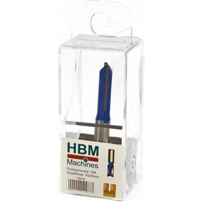 Afbeelding van HBM Professionele HM Groeffrees 8 x 25 mm Recht Model