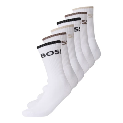 Afbeelding van BOSS Sokken beige / bruin zwart wit