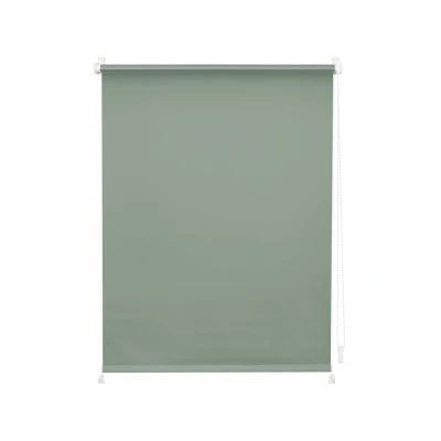 Afbeelding van Lichtblick Rolgordijn Klemmfix (90 x 220 cm, Donkergroen)