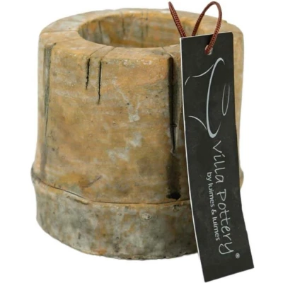 Afbeelding van Theelichthouder Nepal bruin 8 cm