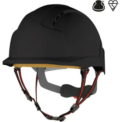 Afbeelding van JSP EVOLite Skyworker industrieel werken op hoogte helm zwart (AJS260 001 100)