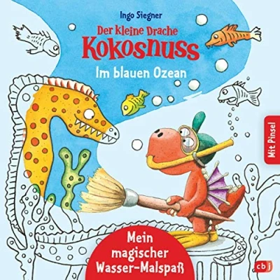 Afbeelding van Der kleine Drache Kokosnuss Mein magischer Wasser Malspaß Im blauen Ozean: Ab 4 Jahren Mit beiliegendem Pinsel: 1
