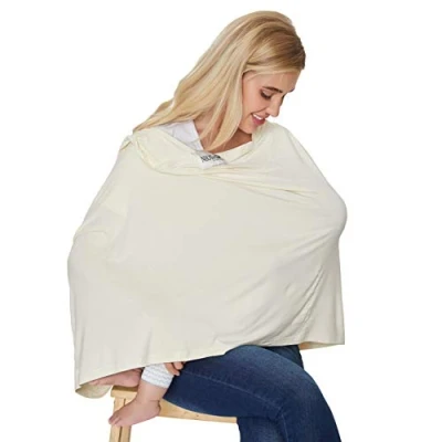 Afbeelding van Baby voedingsdoek, borstvoedingssjaal zachte stof grijs, Beige of rood