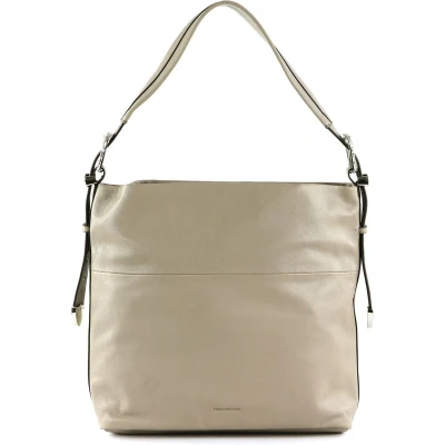 Afbeelding van FREDsBRUDER Leren Schoudertas Kesey Shoulderbag Light Grey Beige