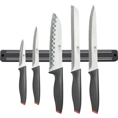 Afbeelding van Richardson Sheffield Laser Messen 5 Stuks + Magneetrek Zwart/Rood