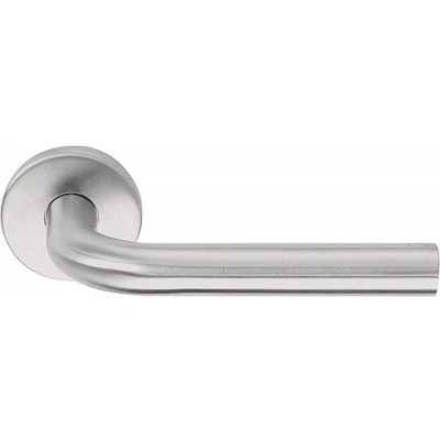 Afbeelding van Formani Deurkruk BASICS LB3 19 EN1906/3 geveerd op rozet mat RVS