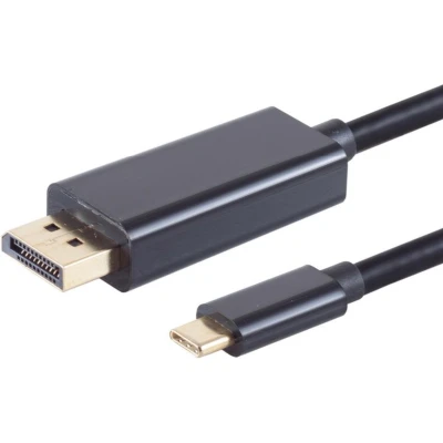 Afbeelding van USB C naar DisplayPort kabel 8K 60Hz 1 meter Zwart