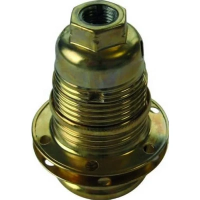 Afbeelding van Electraline 71125 E14 fitting met schroefdraad + 2 ringen messing