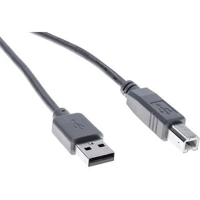 Afbeelding van USB 2.0 kabel type A / B grijs eco 0,6 m