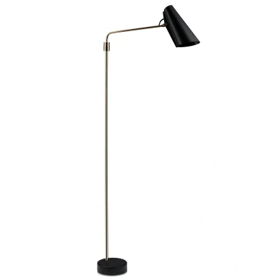 Afbeelding van Northern Birdy Swing vloerlamp zwart messing