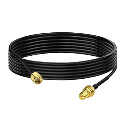Afbeelding van Bingfu RP SMA Mannelijk naar Vrouwelijk Schot Mount RG174 WiFi Antenne Verlenging Coaxiale Kabel 2m voor Draadloze Mini PCI Express PCIE Netwerkkaart adapter Router IP Camera