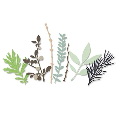 Afbeelding van Sizzix Thinlits Snijmal Set Hidden Leaves 9 stuks