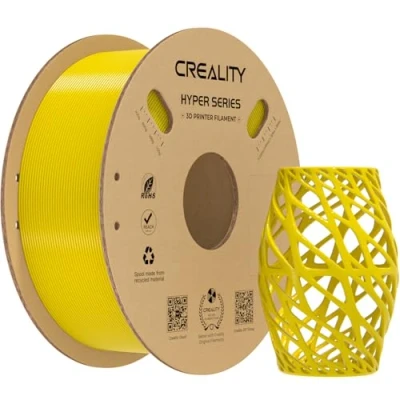 Afbeelding van Creality PETG filament, geel, 1,75 mm, voor K1 Max, filament 3D printers, ontwikkeld hoge snelheid van 30 tot 600 mm/s, spoel 1 kg, hyper ± 0,03 mm