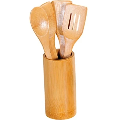 Afbeelding van FSC® Bamboe 5 delige Houten Keukenset Keukengerei inclusief