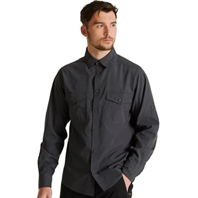 Afbeelding van Craghoppers Expert Mens Kiwi lange mouw wandelshirt, Carbon Grijs, XL