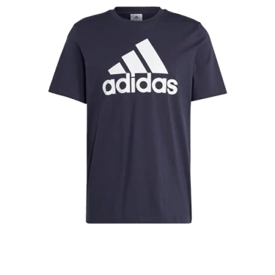 Afbeelding van adidas Mannen Essentials Single Jersey Big Logo T shirt met korte mouwen, L lang, 2 inch