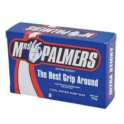 Afbeelding van Mrs Palmers Cool Water Surf Wax Watertemperatuur: 14 18C Verhoogde stickfactor met additief van tractie 2000