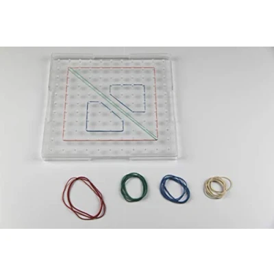 Afbeelding van WISSNER® actief leren Geometrie bord transparant 23 cm RE Plastic