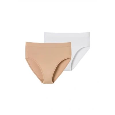 Afbeelding van SCHIESSER Broekje &#039; Retro Pants Unique Micro nude / wit