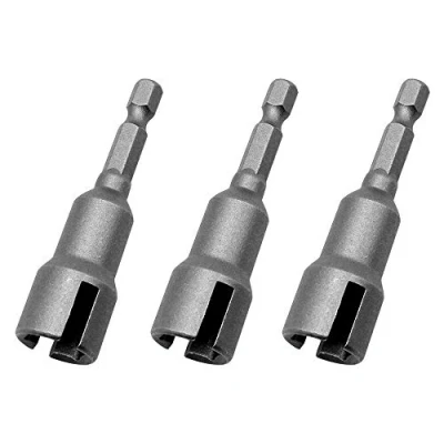 Afbeelding van 3 Packs Wing Moer Driver 1/4 &quot;Hex Schacht Staal Boren Bits Slot Wingnut Boor Socket Tool voor Panel Moeren