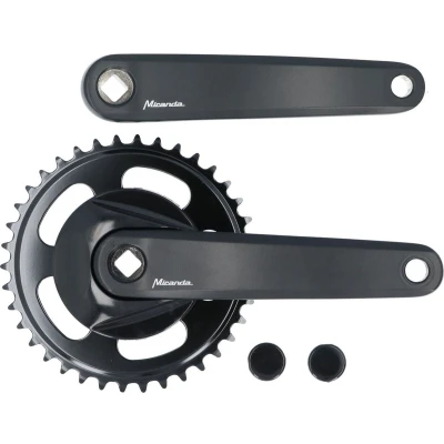 Afbeelding van Miranda Crankstel 38T 170mm crankarm met disc 9.5cm zwart