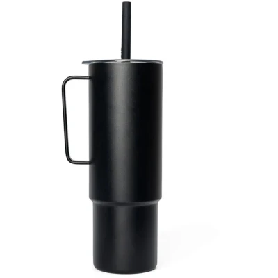 Afbeelding van Thermosfles MiiR All Day Straw Cup Black 946ml