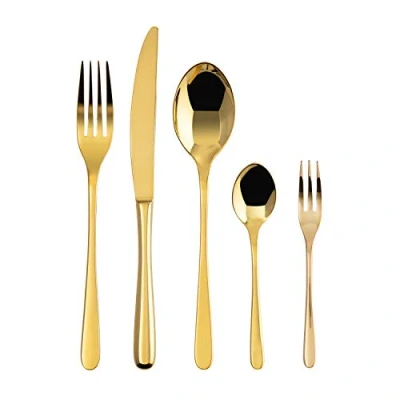 Afbeelding van Sambonet Bestekset Taste Goud 60 Delig