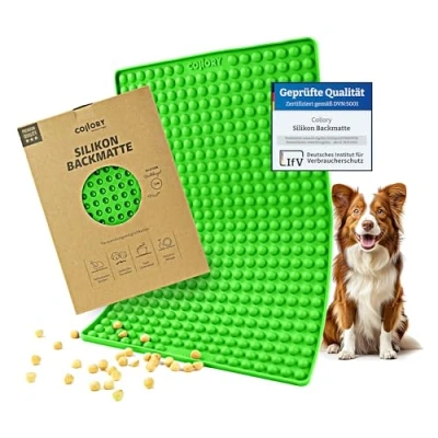 Afbeelding van Collory Bakmat, hondenkoekjes voor mini halbbel (diameter 1 cm, diameter cm), siliconen bakvorm, bakonderlegger bakplaat, dieetmat, hittebestendig, geschikt levensmiddelen en BPA vrij