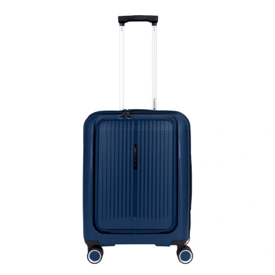 Afbeelding van Gabol Brooklyn Cabin Trolley Front Pocket azul handbagage koffer pilotenkoffer