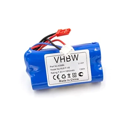 Afbeelding van vhbw Li Ion batterij 1800mAh (7.4V) compatibel met Modelbouw Revell Big One Next 23981, F 645 helikopter, MJX 45, The 24056