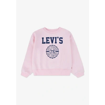 Afbeelding van Levi&#039;s LVG Collegiate CREW Sweater voor kinderen, Maat: 110, Crystal rose