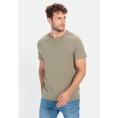 Afbeelding van camel active MIT Rundhals Tshirt basic, Heren, Maat: Small, Khaki