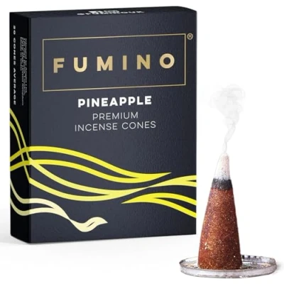 Afbeelding van Fumino® Ananas verse wierook kegels 20 per doos Masala Agarbatti Joss geur voor ontspanning en meditatie, huis decor
